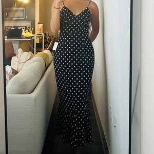 Lulus Polka Dot Midi Dress